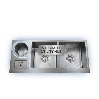 Giá tốt 27 Inch Undermount Single Bowl Kitchen Sink 16 Gauge with Cutting Board Set trực tuyến