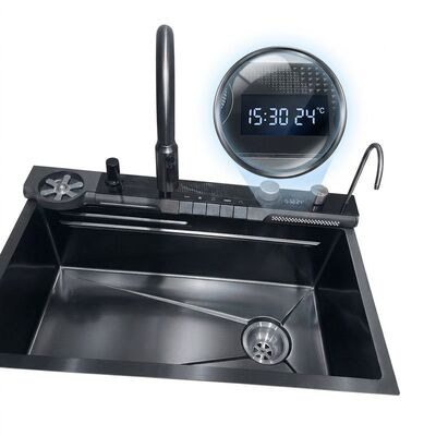Giá tốt 24 Inch Handmade Single Bowl Undermount Kitchen Sink 16 Gauge Gunmetal PVD trực tuyến